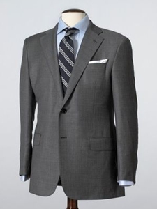 Hickey Freeman Tailored Clothing Mahogany Collection Grey Sharkskin Suit 021305512 - Spring 2015 Collection Suits | Sam's Tailoring Fine Men's Clothing