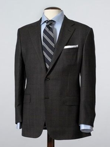 Hickey Freeman Tailored Clothing Mahogany Collection Olive Glen Plaid Suit 021305504 - Spring 2015 Collection Suits | Sam's Tailoring Fine Men's Clothing