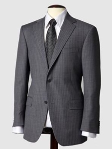 Hart Schaffner Marx Grey Stripe Suit 133750273068 - Suits | Sam's Tailoring Fine Men's Clothing