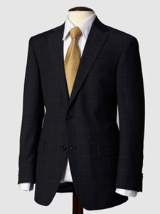 Hart Schaffner Marx Navy Glen Plaid Suit 131339213068 - Suits | Sam's Tailoring Fine Men's Clothing