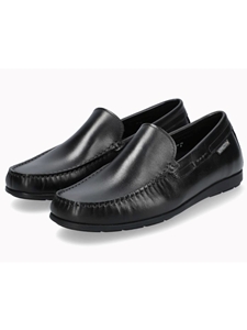 Black Leather Lining Rubber Sole Men's Slip On | Mephisto Men's Slip On | Sam's tailoring