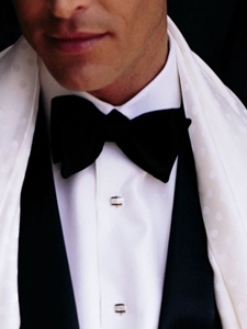 Robert Talbott Black Satin Bow Tie 010256A, 010256B - Bow Ties & Sets | Sam's Tailoring Fine Men's Clothing