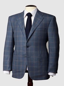 Mahogany Collection Light Blue Windowpane Sportcoat A04031502005 - Hickey Freeman Tailored Clothing  |  SamsTailoring  |  Sam's Fine Men's Clothing