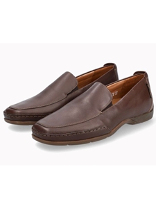 Dark Brown Rubber Sole Men's Slip On | Mephisto Men's Shoes | Sam's tailoring