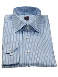 Robert Talbott Cerulean Frost Vertical Stripe Estate Dress Shirt F9691B3U - Spring 2015 Collection Dress Shirts | Sam's Tailoring Fine Men's Clothing
