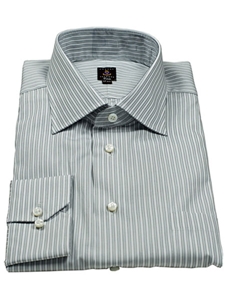Robert Talbott Gray Vertical Stripe Estate Dress Shirt F9693B3U - Spring 2015 Collection Dress Shirts | Sam's Tailoring Fine Men's Clothing