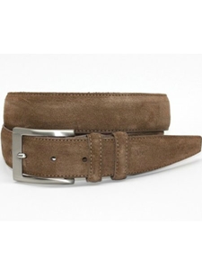 Torino Leather Italian Sueded Calfskin Belt - Whiskey 54457 - Resort Casual Belts | Sam's Tailoring Fine Men's Clothing