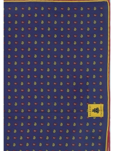 Robert Talbott Navy Pocket Square 165" 30262-04 - Pocket Squares | Sam's Tailoring Fine Men's Clothing