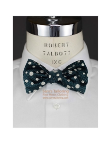 Robert Talbott Green BOC Wall Street 559962C-08 - Spring 2016 Collection Bow Ties and Sets | Sam's Tailoring Fine Men's Clothing