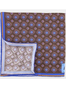 Robert Talbott Brown Pocket Square 165" 30259-01 - Pocket Squares | Sam's Tailoring Fine Men's Clothing