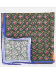 Robert Talbott Green Pocket Square 165" 30259-03 - Pocket Squares | Sam's Tailoring Fine Men's Clothing