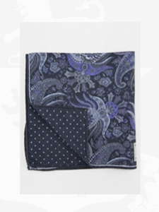 Robert Talbott Black Estate Pocket Square 15" 30359-01 - Pocket Squares | Sam's Tailoring Fine Men's Clothing