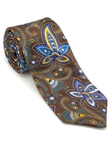 Robert Talbott Brown Estate Tie Versailles Print 42255I0-04 - Ties/Neckwear | Sam's Tailoring | Fine Men's Clothing