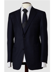 Hickey Freeman Tailored Clothing Mahogany Collection Navy Stripe Suit 035303006B03 - Suits | Sam's Tailoring Fine Men's Clothing