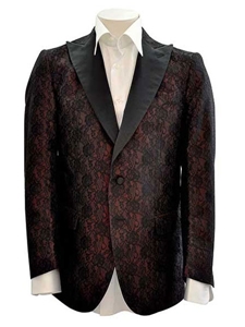 Sam's Tailoring Fine Men's Clothing: Dark Bulgarian Rose 2-Button Silk Jacket - SKU ITALOFERRETTI-JACKET-GIACCA2 - Jackets | Italo Ferretti