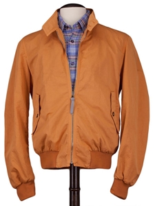 Robert Talbott Terracotta Bullitt Garment Dyed Jacket OW200-02 - Spring 2014 Collection Outerwear | Sam's Tailoring Fine Men's Clothing