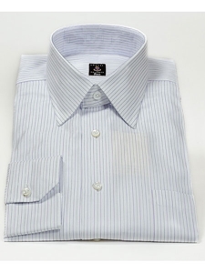 Robert Talbott White Medium Spread Collar Striped Estate Dress Shirt F8261A3U-SAM6675 - Spring 2015 Collection Dress Shirts | Sam's Tailoring Fine Men's Clothing