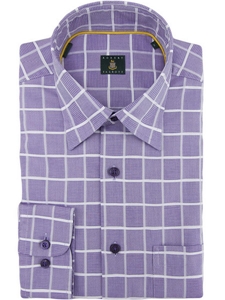 Robert Talbott Lavender Medium Spread Collar Check Sport Shirt LUM14090-01 - Spring 2015 Collection Sport Shirts | Sam's Tailoring Fine Men's Clothing