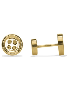 Robert Talbott Gold Double Sided Button Cufflink LC1271-01 - Spring 2014 Collection Cufflinks | Sam's Tailoring Fine Men's Clothing