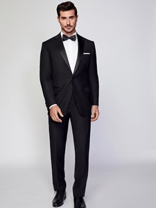 Paul Betenly Black Rocco/Roma F-F 100% W Tuxedo 6R0001 - Spring and Summer 2021 Collection Tuxedos | Sam's Tailoring Fine Men's Clothing