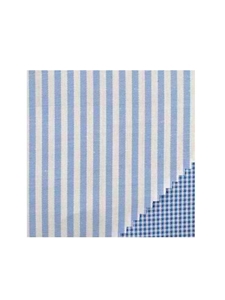 Paul Betenly Light Blue Stripe Classic 100% Cotton Shirt 5RF033 - Dress Shirts | Sam's Tailoring Fine Men's Clothing