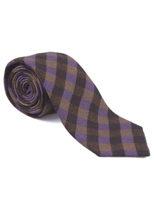 Robert Talbott Purple Del Monte Forest Check Estate Tie 43981I0-02 - Spring 2015 Collection Estate Ties | Sam's Tailoring Fine Men's Clothing