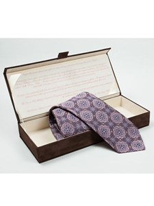 Robert Talbott Brown with Floral Design Seven Fold Tie SAMSUITGALLERY-63 - Fall 2014 Collection Ties and Neckwear | Sam's Tailoring Fine Men's Clothing