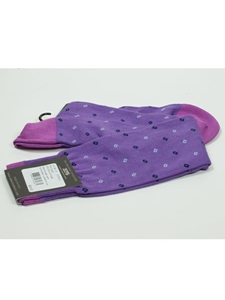 Lilac and Magenta Wool Sock SAMSUITGALLERY-74 - Robert Talbott Socks Footwear | Sam's Tailoring Fine Men's Clothing