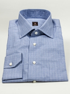 Robert Talbott Blue Glen Plaid Wide Spread Collar Estate Dress Shirt SAMSUITGALLERY-37 - Fall 2014 Collection Dress Shirts | Sam's Tailoring Fine Men's Clothing