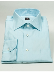 Robert Talbott Aquamarine Wide Spread Collar Estate Dress Shirt SAMSUITGALLERY-40 - Fall 2014 Collection Dress Shirts | Sam's Tailoring Fine Men's Clothing