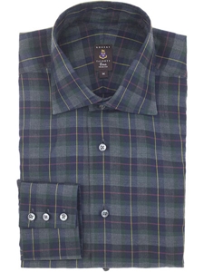 Robert Talbott Grey Windowpane Check Trim Fit Estate Sutter Dress Shirt F2246B42-53 - Spring 2016 Collection Dress Shirts | Sam's Tailoring Fine Men's Clothing