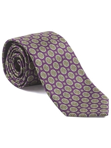 Robert Talbott Beet with Circle Floral Design Laguna Del Rey Madder Best Of Class Tie 57432E0-04 - Fall 2014 Collection Best Of Class Ties | Sam's Tailoring Fine Men's Clothing