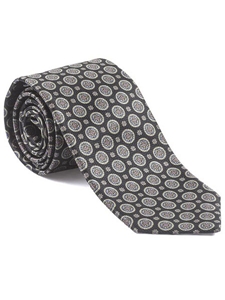 Robert Talbott Black with Circle Floral Design Laguna Del Rey Madder Best Of Class Tie 57432E0-05 - Fall 2014 Collection Best Of Class Ties | Sam's Tailoring Fine Men's Clothing