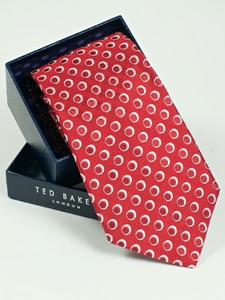 Ted Baker Red with Orbs Pattern Tie SAMSTAILOR-5307 - Fall 2014 Collection Ties | Sam's Tailoring Fine Men's Clothing