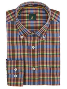 Robert Talbott Pumpkin Lincoln Medium Spread Button Down Collar Sport Shirt LMB34025-01 - Fall 2014 Collection Sport Shirts | Sam's Tailoring Fine Men's Clothing