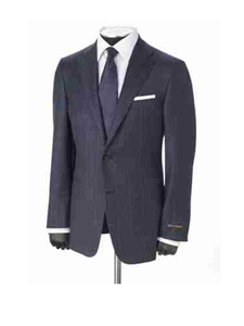 Hickey Freeman Wool Cashmere Blend Navy Plaid Sport Coat 45503012B004 - Fall 2014 Collection Sport Coats and Blazers | Sam's Tailoring Fine Men's Clothing