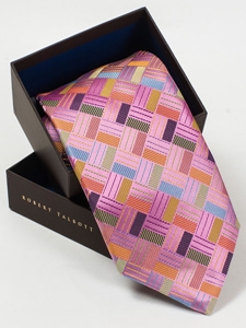 Robert Talbott Multi-Color Patterned Check Design Best Of Class Tie SAMS-819116 - Spring 2015 Collection Best Of Class Ties | Sam's Tailoring Fine Men's Clothing