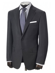 Hickey Freeman Charcoal Stripe Tasmanian Suit 51304716A003 - Fall 2015 Collection Suits | Sam's Tailoring Fine Men's Clothing