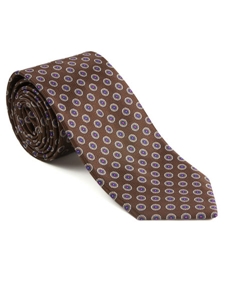 Robert Talbott Brown with Medallion Design Silk Laguna del Rey Best Of Class Tie 53465E0-06 - Spring 2015 Collection Best Of Class Ties | Sam's Tailoring Fine Men's Clothing