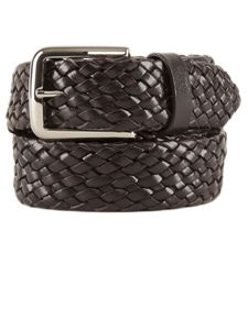 Brown Braided Genuine Calf Leather Belt BL124-01 - Robert Talbott Belts and Straps | Sam's Tailoring Fine Men's Clothing