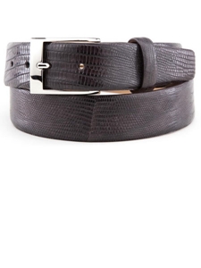 Dark Brown High Gloss Iguana Leather Belt BL121-02 - Robert Talbott Belts and Straps | Sam's Tailoring Fine Men's Clothing