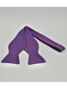 IKE Behar Black Purple with Basket Weave Design Silk Bow Tie SAMSTAILORINGIMG-0041 - Spring 2015 Collection Bow Ties | Sam's Tailoring Fine Men's Clothing