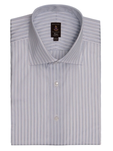 Robert Talbott Blue with Stripes Wide Spread Collar Cotton Estate Sutter Dress Shirt F2230B32-73 - Dress Shirts | Sam's Tailoring Fine Men's Clothing