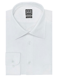 Ike Behar Black Label Regular Fit Solid Dress Shirt White 28B0321-100 - Spring 2015 Collection Dress Shirts | Sam's Tailoring Fine Men's Clothing