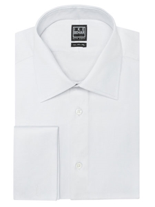 Ike Behar Black Label Regular Fit Solid French Cuff Dress Shirt White 28B0433-100 - Spring 2015 Collection Dress Shirts | Sam's Tailoring Fine Men's Clothing