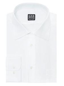 Ike Behar Black Label Regular Fit Solid Dress Shirt White 28S0383-100 - Spring 2015 Collection Dress Shirts | Sam's Tailoring Fine Men's Clothing