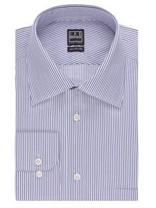 Ike Behar Black Label Regular Fit Stripe Dress Shirt Blue Crystal 28B0736-482 - Spring 2015 Collection Dress Shirts | Sam's Tailoring Fine Men's Clothing