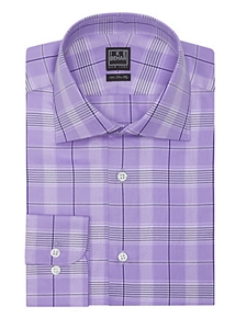 Ike Behar Black Label Regular Fit Check Dress Shirt Purple 28B0581-500 - Spring 2015 Collection Dress Shirts | Sam's Tailoring Fine Men's Clothing