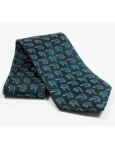 Jhane Barnes Black with Floral Design Silk Tie JLPJBT0023 - Ties or Neckwear | Sam's Tailoring Fine Men's Clothing