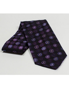 Jhane Barnes Black with Geometric Design Silk Tie JLPJBT0070 - Ties or Neckwear | Sam's Tailoring Fine Men's Clothing